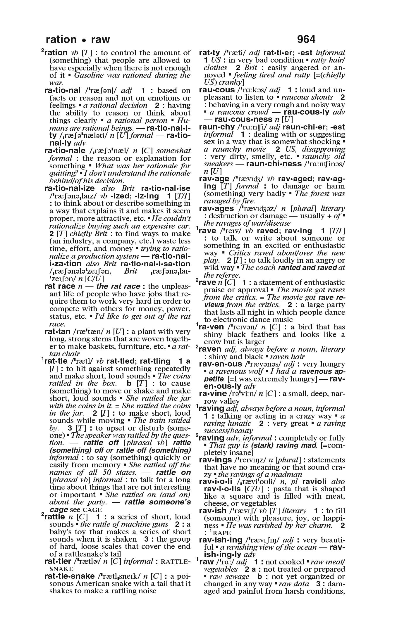 Merriam-Webster's Essential Learner's English Dictionary page 964
