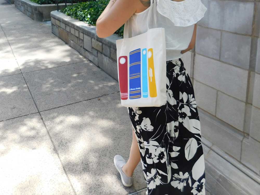 Book Spines Tote Bag