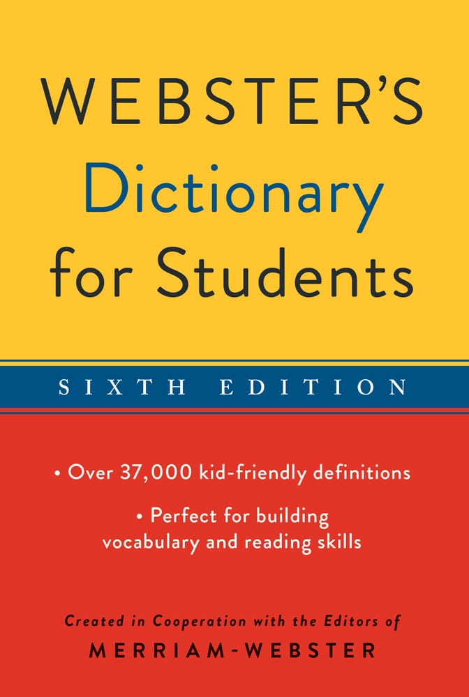 Webster's Dictionary for Students, Sixth Edition cover