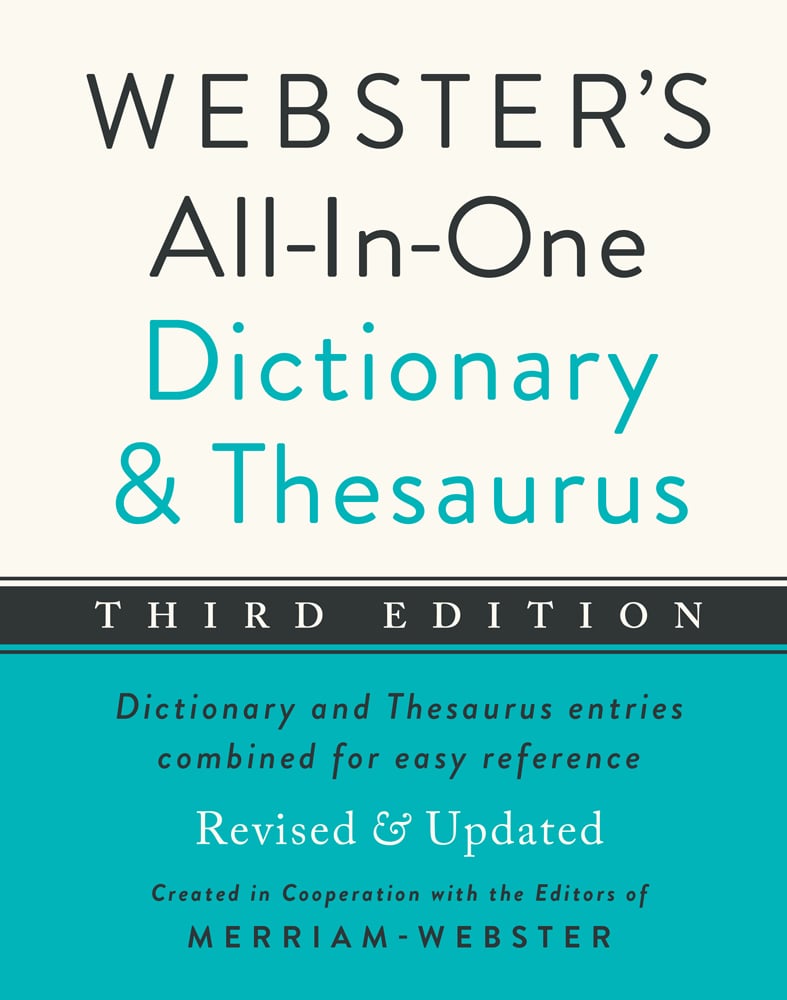 Cover of Webster's All-In-One Dictionary and Thesaurus, Third Edition