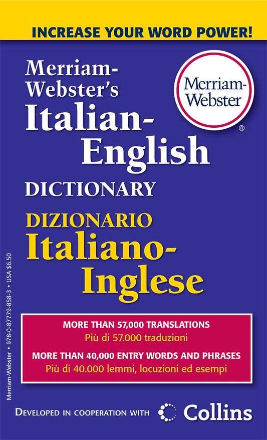 Merriam-Webster's Italian-English Dictionary cover