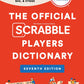 Cover of The Official SCRABBLE Players Dictionary. A red background with white type and art from the SCRABBLE board below the type.
