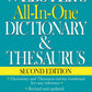 Webster's All-In-One Dictionary & Thesaurus cover