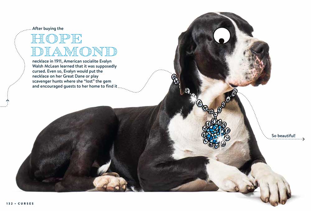 A spread from History FACTopia! about the hope diamond.