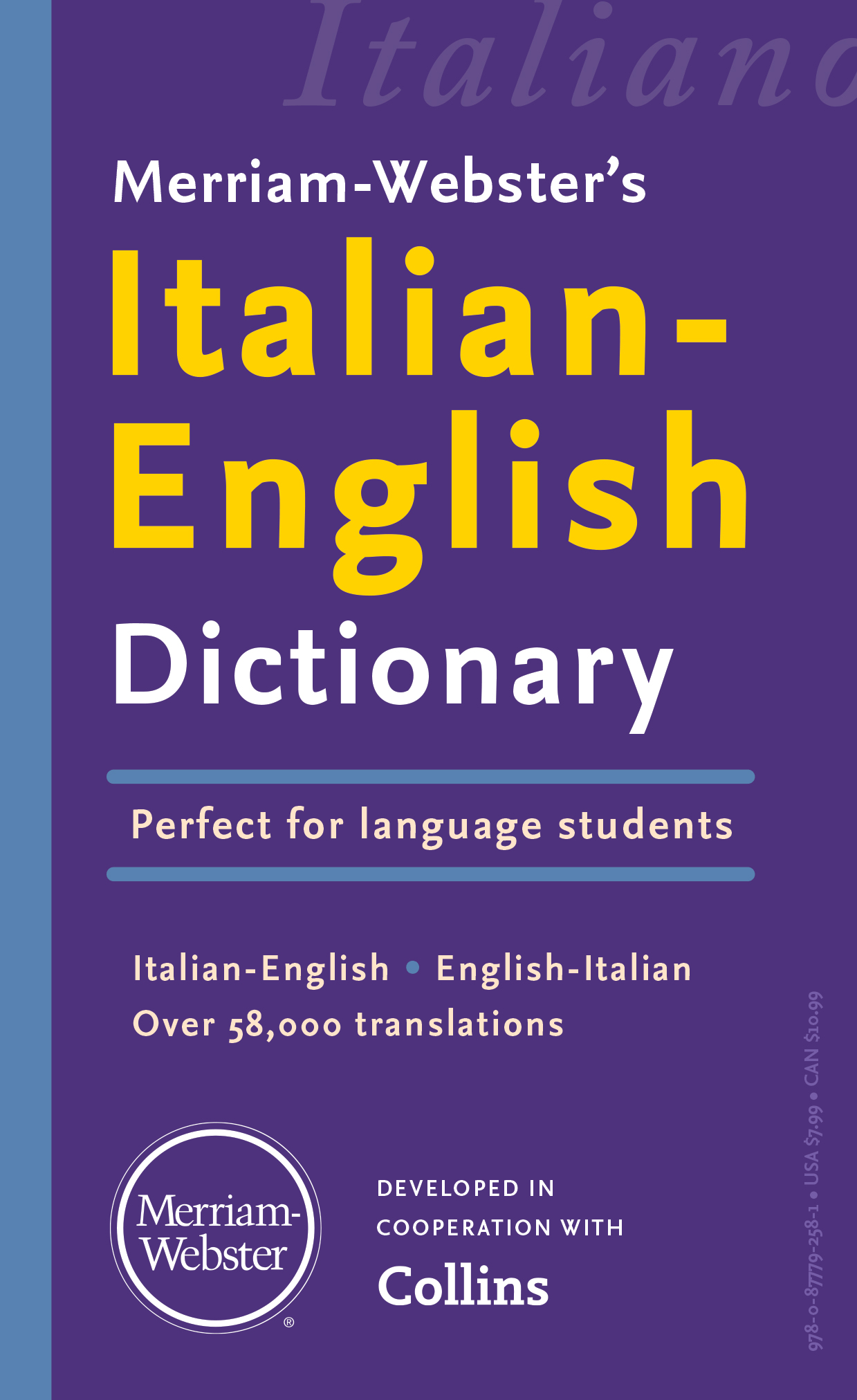 Merriam-Webster's Italian-English Dictionary cover