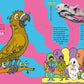 An interior spread from Science FACTopia with 3 facts about fossils. Text is designed around colorful artwork connected to the facts.
