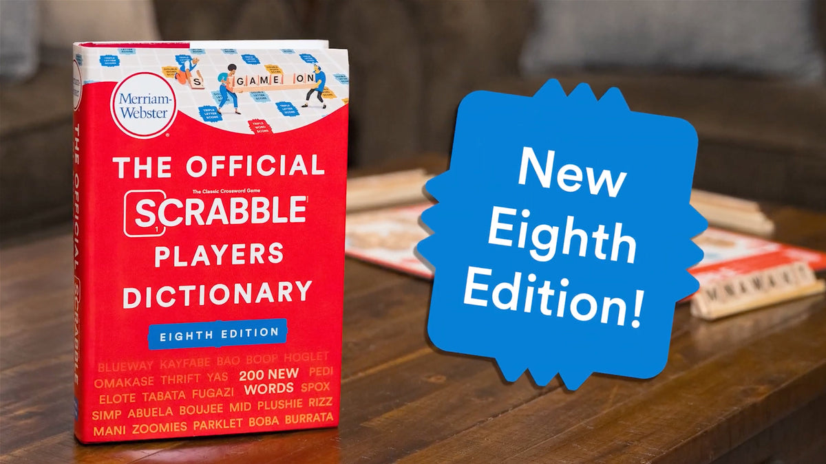 A video promoting the new Eighth Edition of The Official SCRABBLE Players Dictionary