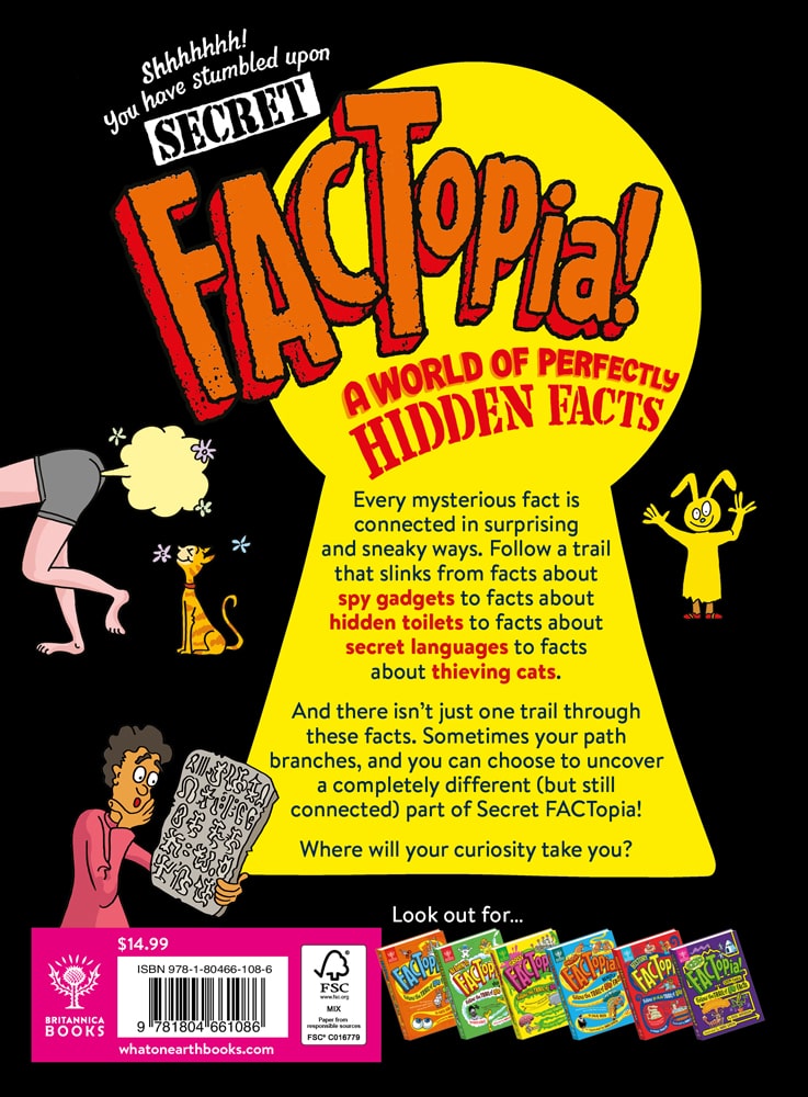 Back cover of Secret FACTopia! 