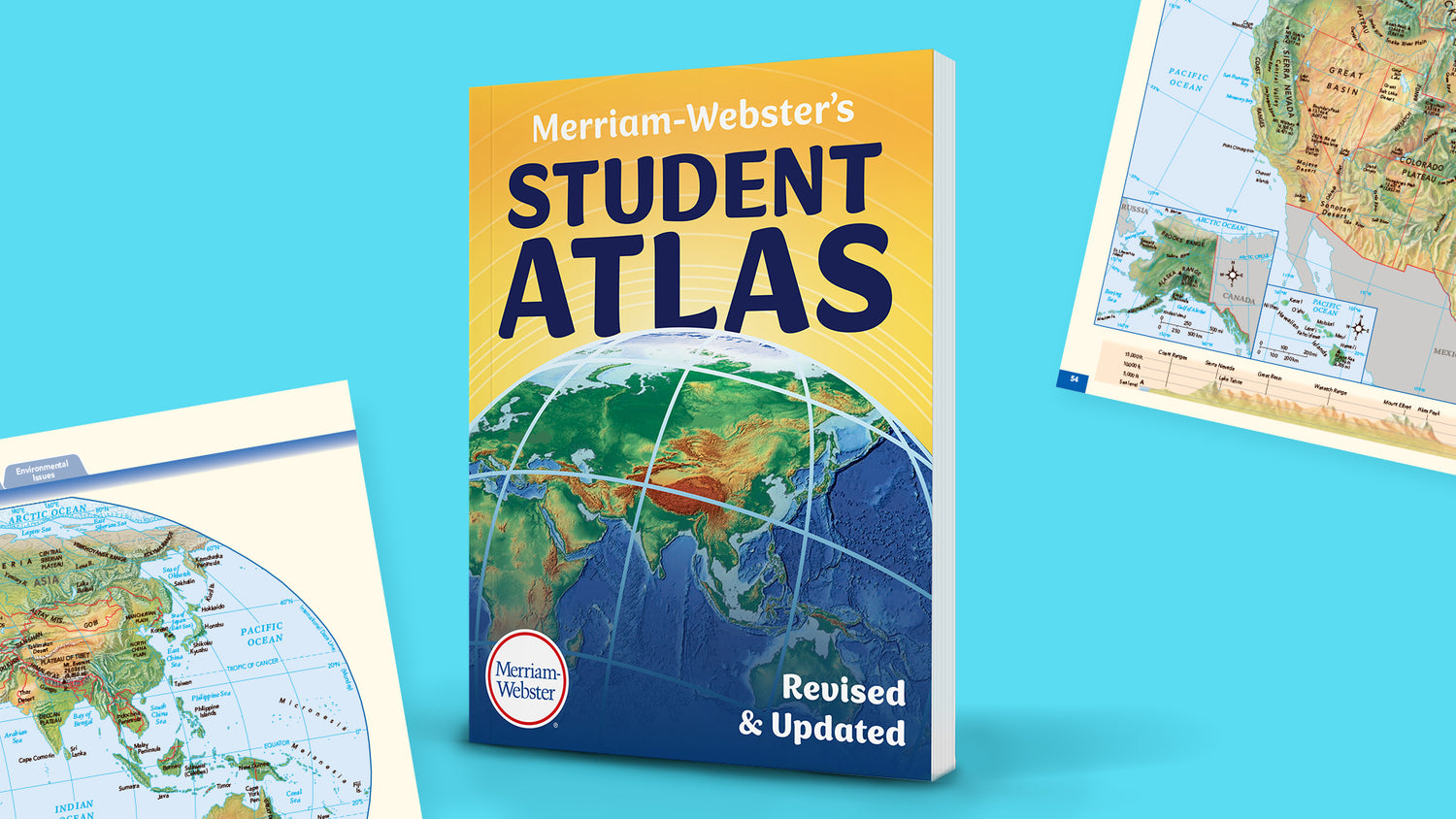 Explore the globe with Merriam-Webster's Student Atlas