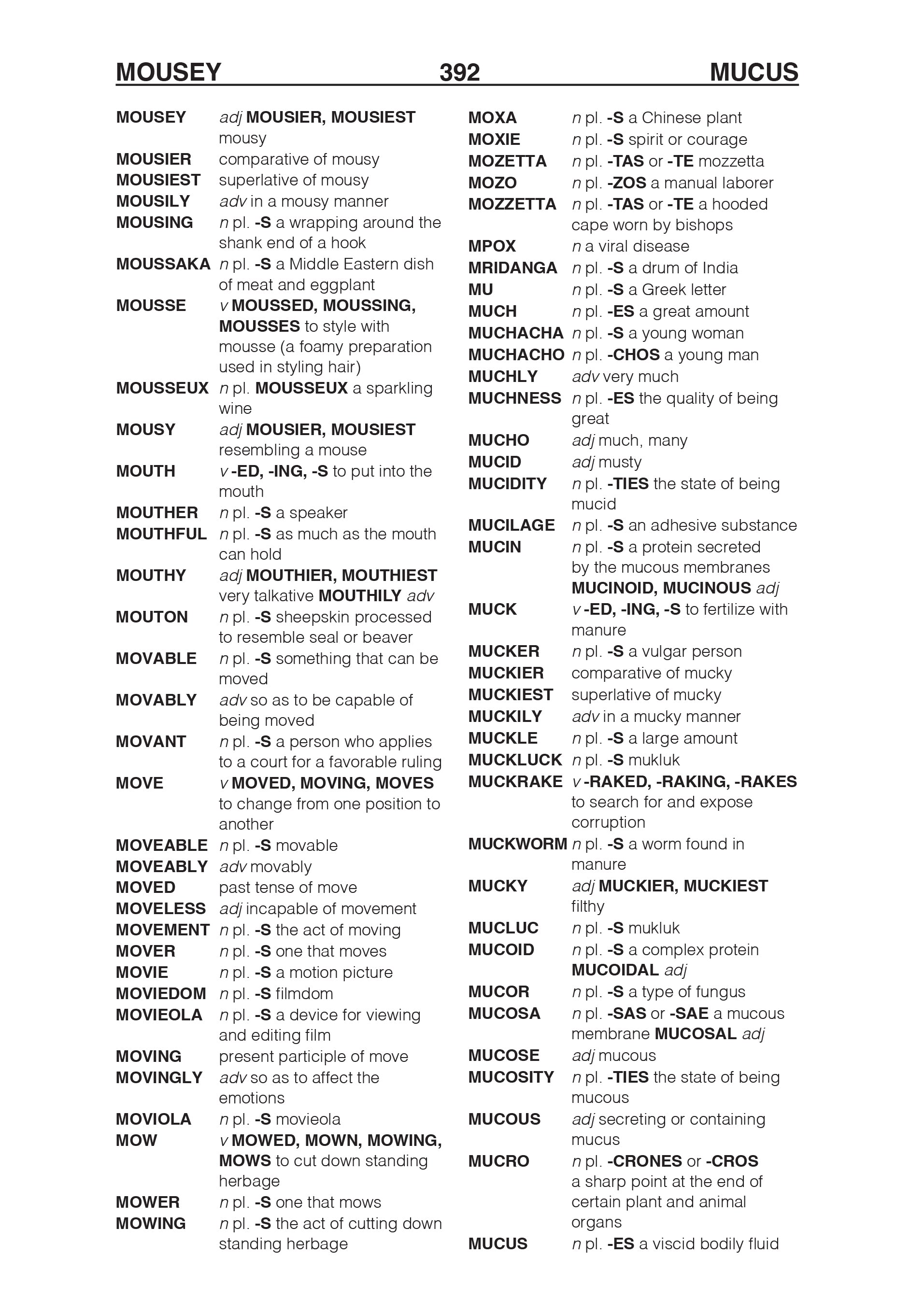 The Official SCRABBLE Players Dictionary, Eighth Edition – Merriam
