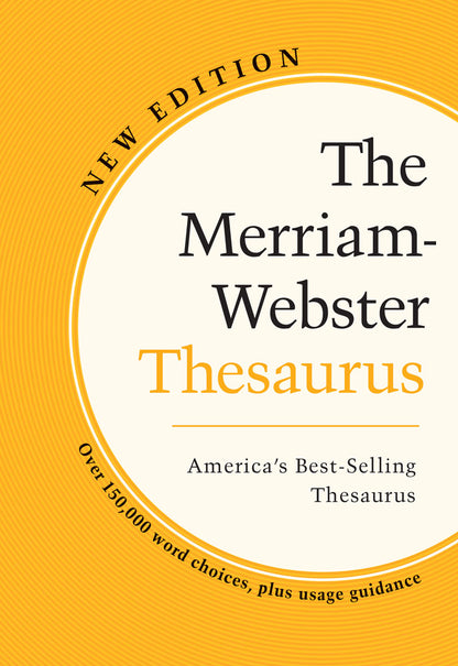 Front Cover The Merriam-Webster Thesaurus, Trade Paperback