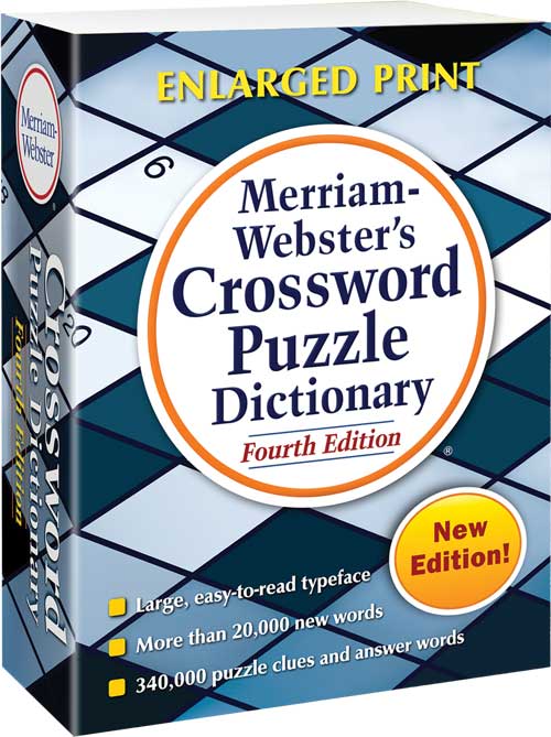Merriam-Webster's Crossword Puzzle Dictionary, Fourth Edition 3D cover