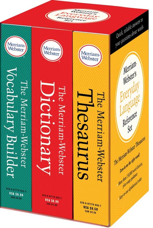 Merriam-Webster's Everyday Language Reference Set: Dictionary, Thesaurus, & Vocab Builder