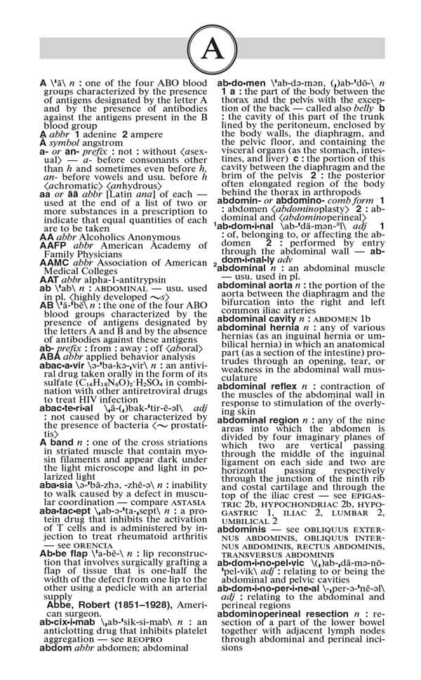 Merriam-Webster's Medical Dictionary