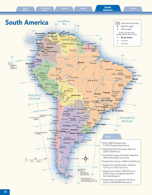 Merriam-Webster's Student Atlas page 78