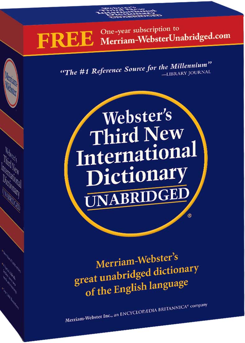 Webster's Third New International Dictionary Unabridged box 